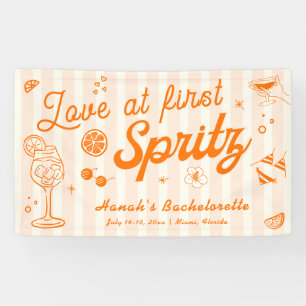 Love at First Spritz Bachelorette Welcome Banner