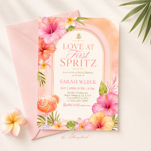 Love at First Spritz Bridal Shower Invitation