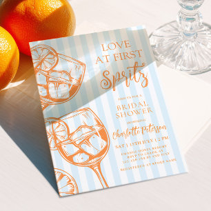 Love at First Spritz Bridal Shower Invitation