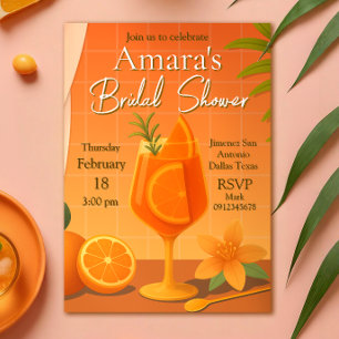 Love at first Spritz Bridal Shower Invitation