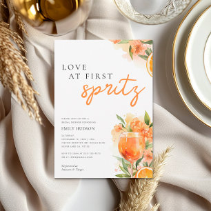 Love at First Spritz Bridal Shower Invitation