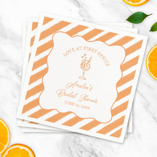 Love at First Spritz Bridal Shower Italian Aperol  Napkin
