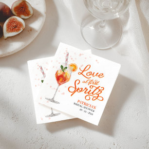 Love at First Spritz Bridal Shower Napkin