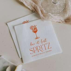 Love at First Spritz Bridal Shower Napkin