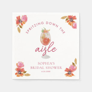 Love at First Spritz Bridal Shower Napkin