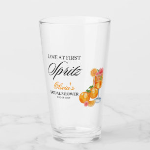 Love at First Spritz Bridal Shower Party Glass