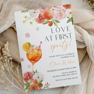 Love at First Spritz Bridal Shower Party Invitation