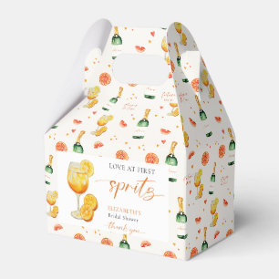 Love at First Spritz Bridal Shower Personalised Favour Box