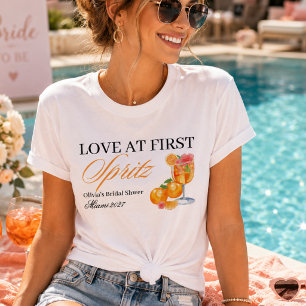 Love at First Spritz Bridal Shower T-Shirt