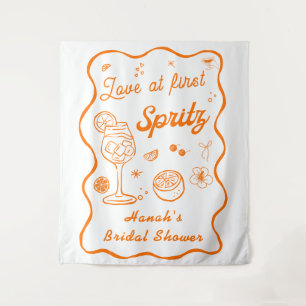 Love at First Spritz Bridal Shower Tapestry