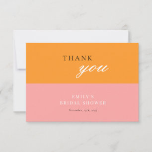 Love at First Spritz Bridal Shower Thank You Card