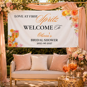 Love at First Spritz Bridal Shower Welcome Banner
