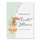 Love At First Spritz Bridal Shower Welcome Sign