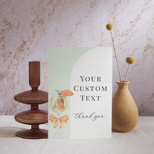 Love At First Spritz Custom Bridal Shower Sign Card