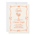 Love At First Spritz Hand Drawn Bridal Shower