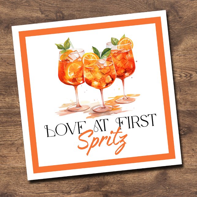 Love at First Spritz Modern Citrus Napkin (Creator Uploaded)