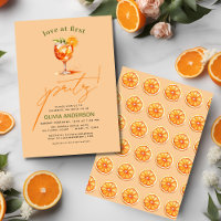 Love at First Spritz Orange Bridal Shower