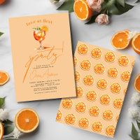 Love at First Spritz Orange Bridal Shower