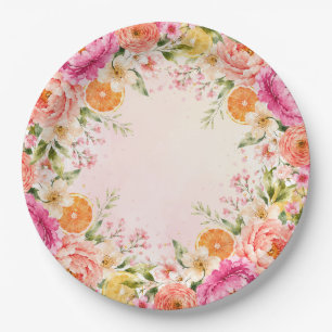 Love at First Spritz Paper Plate
