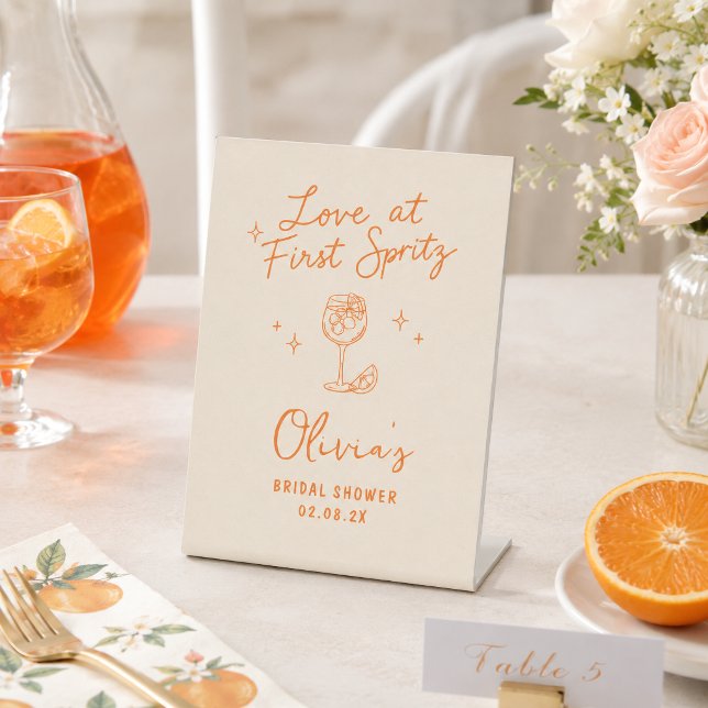 Love at First Spritz  Pedestal Sign (Creator Uploaded)