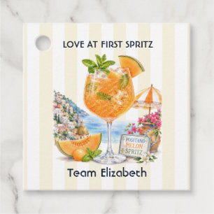 Love at First Spritz Positano Melon Spritz Bach Favour Tags
