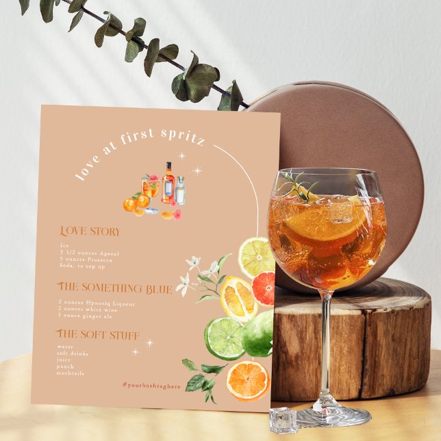 Love At First Spritz | Signature Drink Poster (Creator Uploaded)