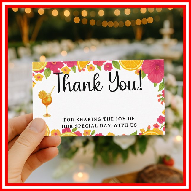 Love at First Spritz  Thank You Enclosure Card (Creator Uploaded)