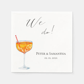 Love At First Spritz Wedding Napkin