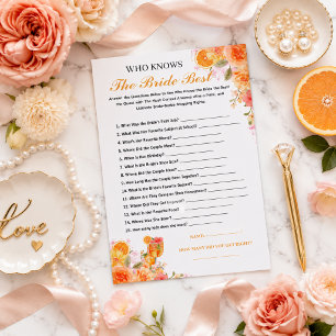 Love at First Spritz Who Knows the Bride Best Game