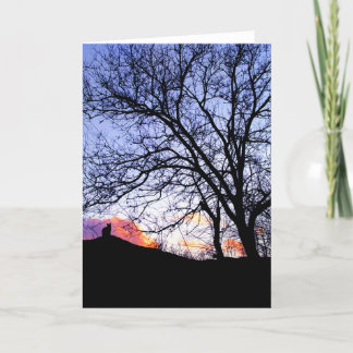 "Love At Sunset" Loss of a Cat Sympathy Card