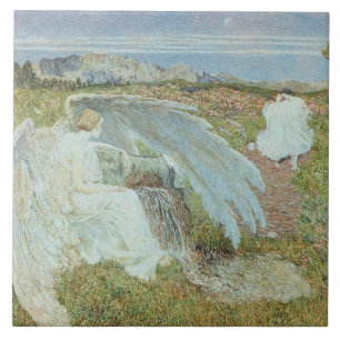 Love at the Fountain of Life, 1896 Tile