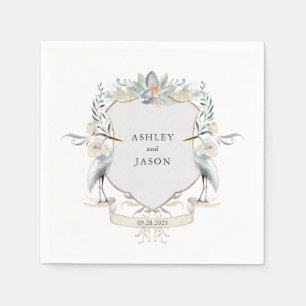 Love at the Lake Wedding or Engagement Napkin