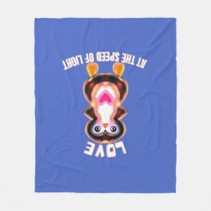 Love at the Speed of Light Penguin Gift Fleece Blanket