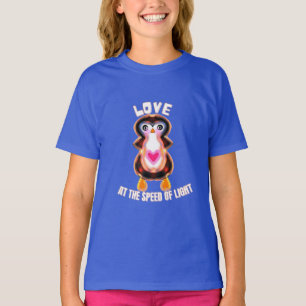 Love at the Speed of Light Penguin Gift T-Shirt