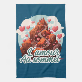 Love at the Top Tea Towel