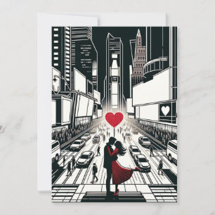 Love at Times Square - The Heart of New York City Holiday Card