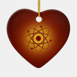 Love Atom Ceramic Tree Decoration