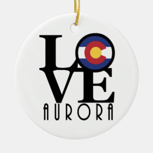 LOVE Aurora CO Ceramic Tree Decoration