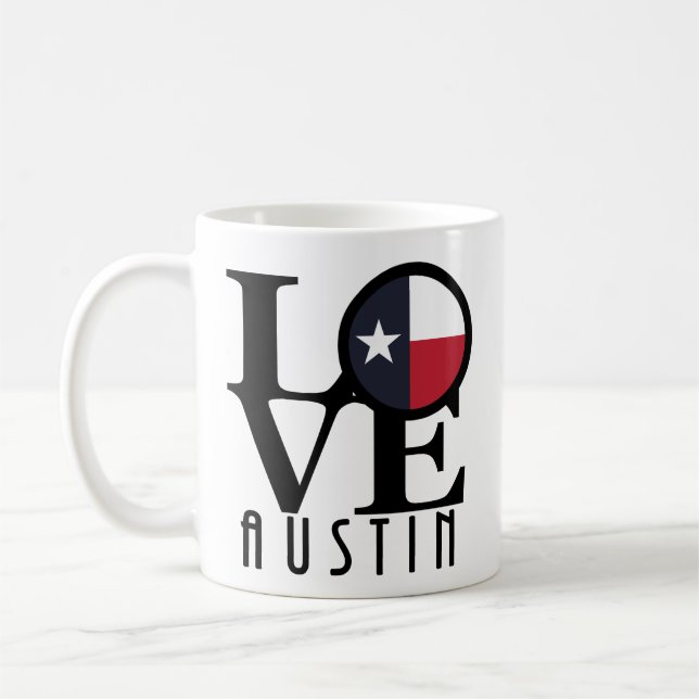 LOVE Austin Texas 11oz Coffee Mug (Left)