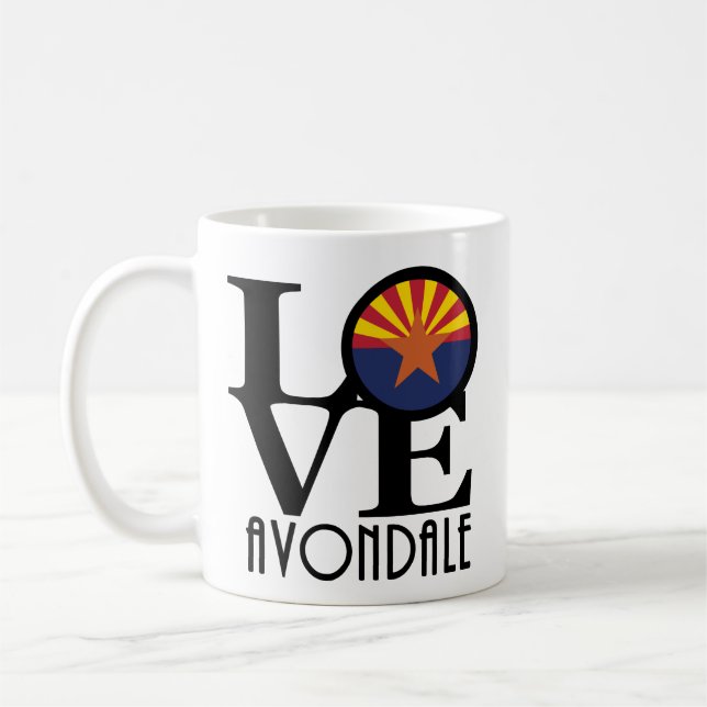 LOVE Avondale Arizona 11oz Coffee Mug (Left)