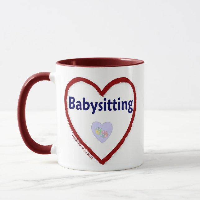Love Babysitting Mug (Left)