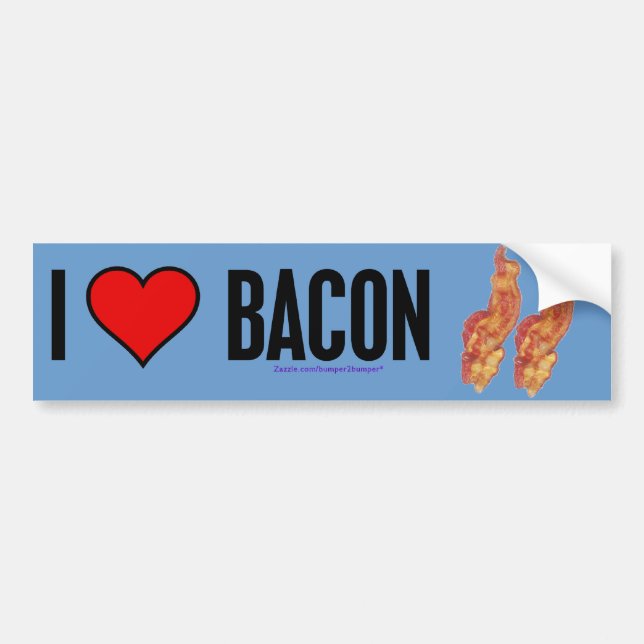 Love Bacon Bumper Sticker (Front)