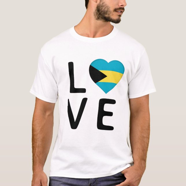Love - Bahamas Flag T-Shirt (Front)
