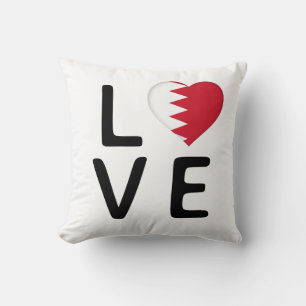 Love - Bahrain Flag Cushion