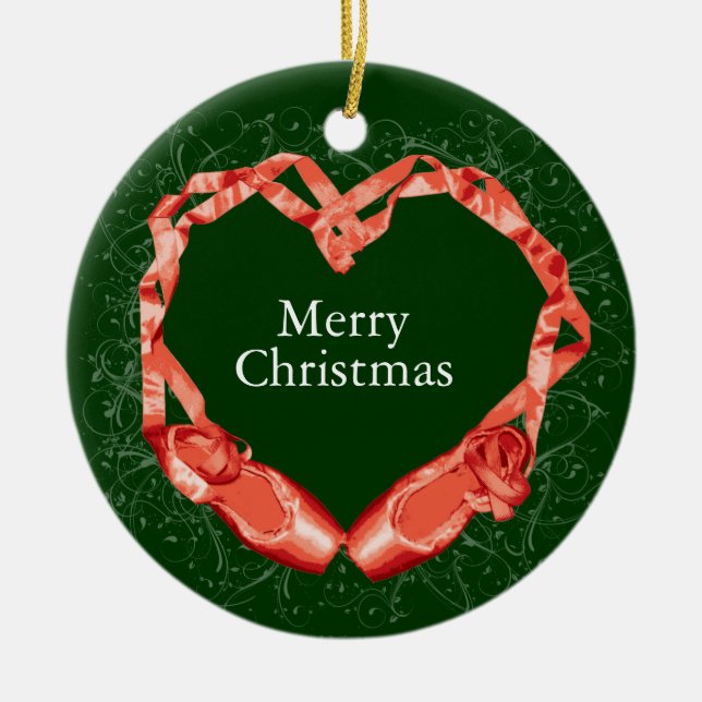 Love Ballet Ceramic Tree Decoration (Front)