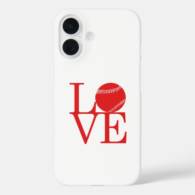 Love Baseball Case-Mate iPhone Case (Back)