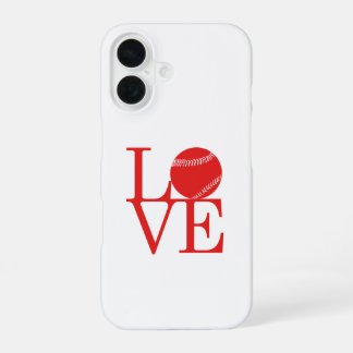 Love Baseball iPhone 16 Case
