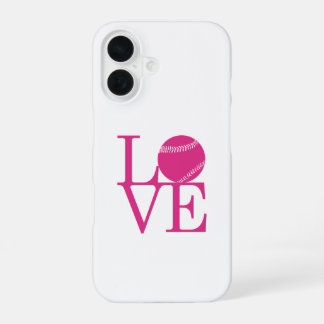 Love Baseball iPhone 16 Case