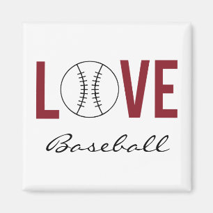 Love Baseball Magnet
