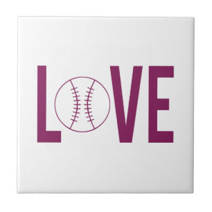 Love Baseball Tile